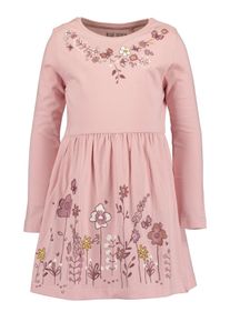 Jerseykleid Blue Seven "Kleid", Damen, Gr. 98, Langarm, rosa (4091, rosa), 100% Baumwolle, normal, Rundhals, Kleider Jerseykleid
