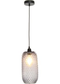 Kayoom H&auml;ngeleuchte "Irina", grau, &Oslash; 15cm H: 34cm, 1 Stk., Leuchten, handgefertigt, modern, H&auml;ngeleuchte
