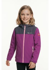 Regenjacke Trollkids "Kids Telemark Jacket", Kinder, Gr. 176, lila (fresh berry,), Obermaterial: 100% Polyester. Futter: 100% Polyester, normal, Jacken Regenjacke, sportlich, aus Polyester, wasserdicht und winddicht, normaler Schnitt