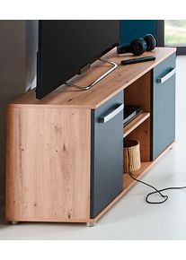 TV-Schrank Arthur Berndt "Alessio", braun (artisan oak nachbildung, anthrazit), B:114cm H:50cm T:39cm, Holzwerkstoff, Schr&auml;nke, TV-Schrank, mit Melamin-Oberfl&auml;che