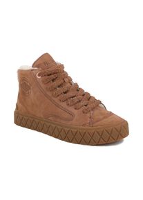 Winterboots Palladium "PALLA ACE NBK WL", Damen, Gr. 39, atmungsaktiv, raw braun, Leder, Schuhe Winterboots, Winterschuhe, Winterstiefel, Snowboots