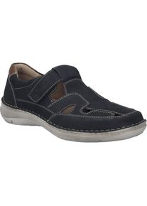 Slipper Josef Seibel "New Anvers 81, dunkelblau", Herren, Gr. 45, blau (dunkelblau), Obermaterial: 100% Rindsleder Leather cow., Schuhe Slipper