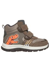 Winterstiefel Skechers "DYNAMIC TRAIL", Jungen, Gr. 29, Warmfutter, braun (taupe), Leder, Schuhe Winterstiefel, mit Klettverschl&uuml;ssen, waterproof, Gr&ouml;&szlig;enschablone zum Download