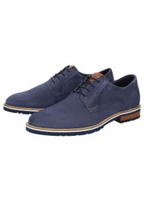 Schn&uuml;rschuh Sioux "Rostolo-703", Herren, Gr. 42.5 (UK 8 1/2), blau, Obermaterial: 100% Kalbsveloursleder CAVL. 100% Gummi rubber., Schuhe Schn&uuml;rschuh