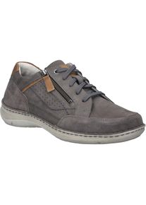 Schn&uuml;rschuh Josef Seibel "New Anvers 11, asphalt-kombi", Herren, Gr. 42, grau (asphalt, kombi), Obermaterial: 100% Rindsleder Leather cow., Schuhe Schn&uuml;rschuh