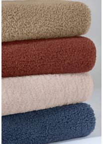 Jerseyweste WITT "Teddy-Weste Teddyweste mit seitlichen Taschen", Damen, Gr. 5, braun (rauchblau), Fleece, , Modisch, gerade, Westen Jerseyweste