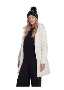 Bommelm&uuml;tze Guess "KNITTED BEANIE", Damen, Gr. L, schwarz, Strick, Materialmix, gemustert, M&uuml;tzen Bommelm&uuml;tze, mit Perlenverzierung