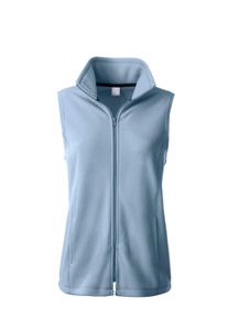 Jerseyweste SIEH AN "Fleece-Weste Fleeceweste mit Antipilling-Ausr&uuml;stung", Damen, Gr. 38, blau (bleu), Fleece, , Basic, Westen Jerseyweste