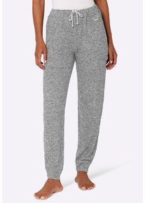 Stoffhose WITT "Hose Hose", Damen, Gr. 48/50, N-Gr, grau (hellgrau, meliert), Strick, , Modisch, Hosen Stoffhose