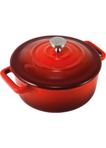 CS SOLINGEN Fleischtopf CARL SCHMIDT SOHN "Xanten", rot, H:10cm &Oslash;:10cm, T&ouml;pfe, Fleischtopf, &Oslash; 10 cm, Induktion