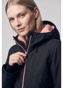 Skijacke Icepeak "Icepeak CATHAY", Damen, Gr. 38, basic schwarz, Web, Obermaterial: 100% Polyester. Futter: 100% Polyester. Wattierung: 100% Polyester, normal, Jacken Skijacke, wasserabweisendes Material, mit Rei&szlig;verschluss, windabweisend