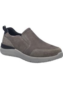 Slipper Josef Seibel "Wales 04, grau", Herren, Gr. 41, grau, Obermaterial: 100% Rindsleder Leather cow., Schuhe Slipper