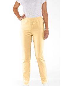 Bequeme Jeans SIEH AN "Jeans Jeggings in schmaler Form", Damen, Gr. 25, Kurzgr&ouml;&szlig;en, gelb (vanille), Basic, schmal, Jeans Bequeme Jeans