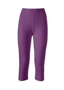 Caprihose SIEH AN "Capri-Leggings Caprileggings mit Rundum-Dehnbund", Damen, Gr. 4, Normalgr&ouml;&szlig;en, lila (beere), Jersey, , Basic, Hosen Caprihose