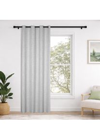 Gardine Home Wohnideen "LINORA, 1 St&uuml;ck, &Ouml;sen, blickdicht, Leinenstruktur", grau, B:140cm H:175cm, Polyester, Gardinen, Gardine, DEKO, LEINENSTRUKTUR, UNI, &Ouml;SEN