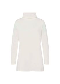 Longshirt SIEH AN "Longshirt Longshirt mit Rollkragen", Damen, Gr. 54, wei&szlig; (ecru), Basic, Shirts Longshirt