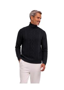 Strickpullover Falke "Falke Pullover", Herren, Gr. L, schwarz (schwarz (3000)), Pullover Strickpullover