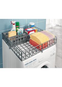Organizer Ruco, grau, B:60cm H:12cm T:60cm, Kunststoff, Aufbewahrungsboxen, Organizer, f&uuml;r die Waschmaschine, Kunststoff, inkl. 3 herausnehmbare K&ouml;rbchen