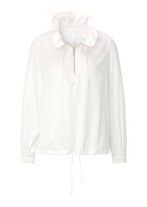 CR&Eacute;ATION L Schlupfbluse CREATION L "Satin-Bluse Blusenjacke", Damen, Gr. 46, wei&szlig; (ecru), Satin, , Modisch, Blusen Schlupfbluse