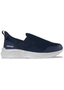 Sneaker Lotto, Damen, Gr. 46, blau (navy, l'grau), Kunstfaser, Synthetik, Mesh, Schuhe Sneaker, - besonders bequem - ohne Schn&uuml;ren