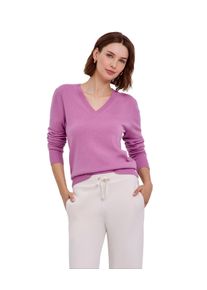Strickpullover Falke "Pure Cashmere", Damen, Gr. XL, pink (blush (8778)), Pullover Strickpullover
