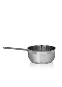 Kr&uuml;ger Kasserolle KR&Uuml;GER "Edelstahl Stieltopf Manhattan, 16 cm", silber (silberfarben), H:8cm L:31,5cm &Oslash;:16cm, T&ouml;pfe, Kasserolle, f&uuml;r Induktions-Kochfelder geeignet