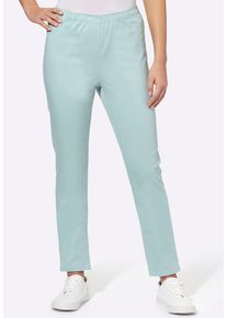 Bequeme Jeans SIEH AN "Jeans Jeggings in schmaler Form", Damen, Gr. 48, Normalgr&ouml;&szlig;en, blau (mint), Basic, schmal, Jeans Bequeme Jeans