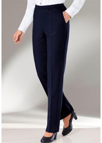 Schlupfhose WITT "Hose Jerseyhose in Ripp-Qualit&auml;t", Damen, Gr. 255, K-Gr, blau (marine), Jersey, , Basic, gerade, Hosen Schlupfhose