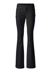 Bequeme Jeans Heine "Bauchweg-Jeans Bootcut-Jeans mit Bauchweg-Effekt", Damen, Gr. 48, Normalgr&ouml;&szlig;en, schwarz (schwarz denim), Modisch, slim fit, Jeans Bequeme Jeans