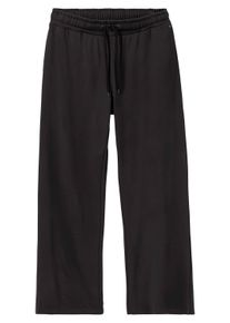 Sporthose sheego "Sporthose Sporthose in weiter Form", Damen, Gr. 58, Normalgr&ouml;&szlig;en, schwarz (anthrazit), Sportlich, weit, Hosen Sporthose, aus atmungsaktiver Viskosemischung