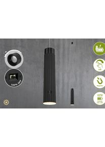 Briloner Leuchten LED Pendelleuchte "HANG", schwarz, 1, &Oslash; 4,5cm H: 160cm, 1 Stk., Leuchten, 4,5x20,5 cm, Esszimmer, Wohnzimmer, Schlafzimmer, LED Pendelleuchte