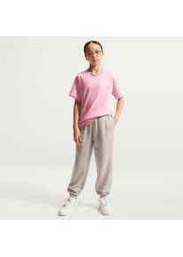 Jogginghose Nike Sportswear "G NSW STUDIO FLC LOOSE PNT LBR", M&auml;dchen, Gr. L (152/158), N-Gr, grau (moon particl), Sweatware, Obermaterial: 80% Baumwolle, 20% Polyester, Hosen Jogginghose, f&uuml;r M&auml;dchen und Jugendliche