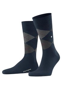 Socken Burlington "Edinburgh", Herren, Gr. 40-46, Sockengr&ouml;&szlig;e, blau (marine (6123)), Obermaterial: 71% Schurwolle WV. 29% Polyamid PA., glatt, Socken Socken