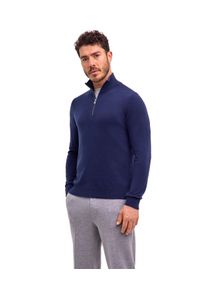 Strickpullover Falke "Pure Cashmere", Herren, Gr. XL, blau (space blau (6116)), Pullover Strickpullover