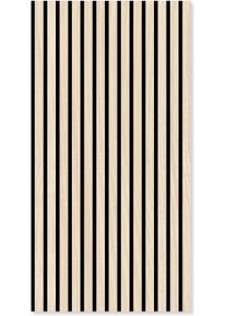 Schallschutzpaneel ARCHITECTS PAPER "A.S. Cr&eacute;ation Modular Wall Akustikpaneel Holzlamellen Eiche", eiche hell, beige, creme, Paneele, B/L: 52cm x 104cm, Holzwerkstoff, Textil, Schallschutzpaneel, Echtholzfurnier auf rPET-Filz mit Schallabsorptionsklasse E