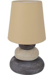 N&auml;ve N&Auml;VE LED Tischleuchte "Stoney", beige (natur), &Oslash; 16cm H: 31cm, 1 Stk., Leuchten, Zuleitung: ca. 130 cm, LED Tischleuchte