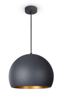 Paco Home Pendelleuchte "JOHN", gold (anthrazit, gold), 1, &Oslash; 36cm H: 179,5cm, Leuchten, Pendelleuchte