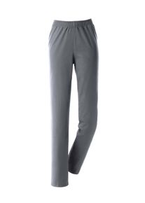 Bequeme Jeans SIEH AN "Jeans Stretch-Jeans mit Rundum-Dehnbund", Damen, Gr. 25, Kurzgr&ouml;&szlig;en, grau (grau, denim), Basic, Jeans Bequeme Jeans