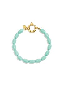 Adelia&acute;s Perlenarmband ADELIA&acute;S "Armband mit Glasperlen 19 cm", gr&uuml;n, Armb&auml;nder, Damen, Echtglas, Perlenarmband, Stylischer Modeschmuck mit gl&auml;nzenden, l&auml;nglichen Glasperlen