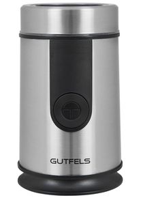 Gutfels Kaffeem&uuml;hle "COFFEE 5010", silber, B:9,8cm H:16,6cm T:9,8cm, Kaffeem&uuml;hlen, zum Mahlen von Kaffeebohnen und Zerkleinern von Gew&uuml;rzen oder N&uuml;ssen., Kaffeem&uuml;hle