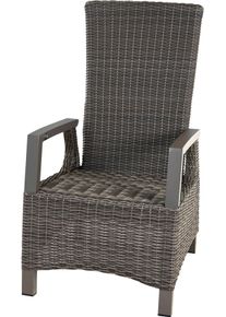 Gartensessel siena GARDEN "&raquo;Corido Dining Move&laquo; taupe inkl. Kissen", grau (charcoal, grau), B:62cm H:109cm T:71cm, Bezug: 100% Polyester, Sessel, Gartensessel, R&uuml;ckenlehne stufenlos verstellbar