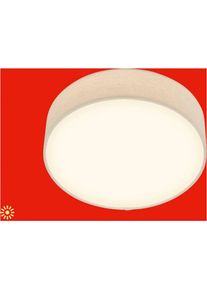 Briloner Leuchten LED Deckenleuchte "DUCK", beige, 1, &Oslash; 30cm H: 10,5cm, 1 Stk., Leuchten, 30x10,5 cm, Wohnzimmer, Schlafzimmer, Flur, K&uuml;che, LED Deckenleuchte