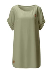 2-in-1-Kleid WITT "Webkleid Webkleid in pflegeleichter Qualit&auml;t", Damen, Gr. 36, N-Gr, gr&uuml;n (khaki, ecru), Sportlich, Rundhals, Kleider 2-in-1-Kleid