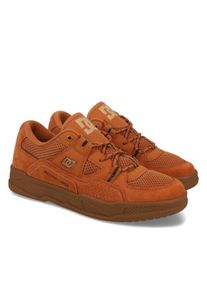Schn&uuml;rschuh DC Shoes "Construct", Herren, Gr. 8, braun (braun, gum), Obermaterial:54.6% Leder, 20.9% Synthetikmaterial, 25.5% Polyester., Schuhe Schn&uuml;rschuh