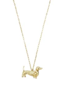 Adelia&acute;s Kette mit Anh&auml;nger ADELIA&acute;S "Lange Halskette mit Dackel-Anh&auml;nger aus Edelstahl 81,5 cm + 5 cm" Gr. 81, gold (goldfarben), Halsketten, Damen, 81,5cm, Edelstahl, Kette mit Anh&auml;nger, Stylischer Modeschmuck mit dem plastisch gestalteten Dackel-Anh&auml;nger