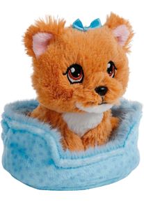 Kuscheltier Nici "Little Paws, Hund Yorkshire, 12 cm, im K&ouml;rbchen blau", braun, Pl&uuml;schfiguren, KinderB:11cm H:12cm L:10cm, Pl&uuml;sch, Polyester, Kuscheltier, B:11cm H:12cm L:10cm