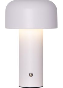 LED Tischleuchte "Tischlampe Bobby", wei&szlig;, 1, &Oslash; 12,5cm H: 21,5cm, 1 Stk., Parforce Traditional Hunting, Leuchten, Akku-Tischleuchte, 3 Lichtfarben, Touch-Dimmer am Fu&szlig;, USB-C-Ladekabel, LED Tischleuchte