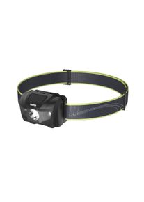 LED Stirnlampe Hama "LED Stirnlampe mit Spritzwasserschutz und Signallicht", schwarz, Mobilleuchten, Kunststoff, LED Stirnlampe, 4 Lichtmodi, IP44 Spritzwasserschutz, rote LEDs f&uuml;r Sichtbarkeit