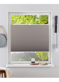 Plissee OTTO HOME "LAHOLM ohne Bohren, Lichtschutz, Klemmfix" Gr. 1, grau (taupe), B:40cm H:130cm, Obermaterial: 100% Polyester, Plissees, Plissee, Fixma&szlig;, Bestseller mit &uuml;ber 4000-Bewertungen, f&uuml;r Fenster & T&uuml;r