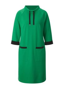 Shirtkleid WITT "Jersey-Kleid Jerseykleid mit Kontrast-Akzenten", Damen, Gr. 44, Normalgr&ouml;&szlig;en, gr&uuml;n (grasgr&uuml;n), Modisch, Kleider Shirtkleid